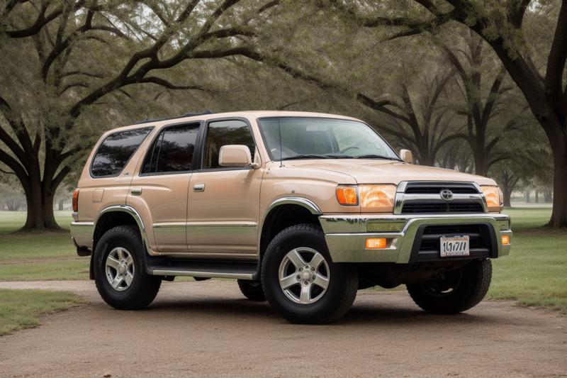 05554-2097354266-4RUNNER2 ((orange body)) with white racing stripe, parked next to a huge oak tree, misty morning, scene from the show supernatur.png